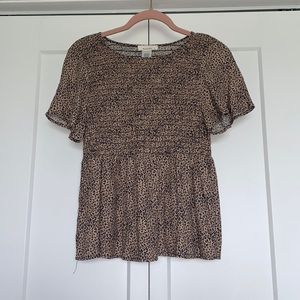 Cheetah Print Top